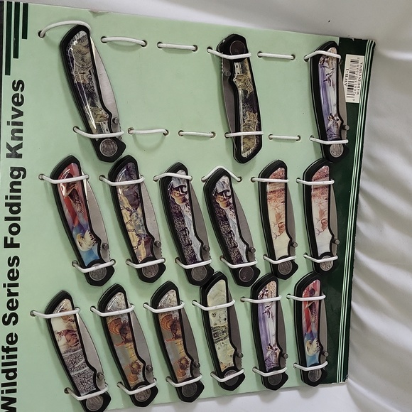 Frost Cutlery American Wildlife series 15 knives attached to board rare vintage - Picture 8 of 10